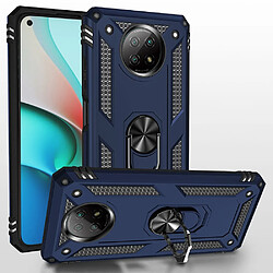 Coque en TPU Anti-chute hybride avec béquille bleu foncé pour votre Xiaomi Redmi Note 9 5G/Redmi Note 9T 5G