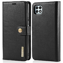 Dg.Ming Etui en PU détachable 2-en-1 noir pour votre Samsung Galaxy A22 5G (EU Version)