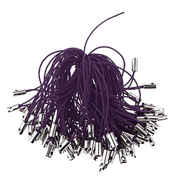 100pcs mobile téléphone portable tressé cordons de lanière de lanière dangle sangles violet