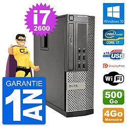 PC Dell OptiPlex 990 SFF Intel i7-2600 RAM 4Go Disque Dur 500Go Windows 10 Wifi - Occasion