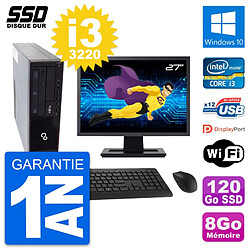 PC Fujitsu E910 DT Ecran 27" Intel i3-3220 RAM 8Go SSD 120Go Windows 10 Wifi - Occasion