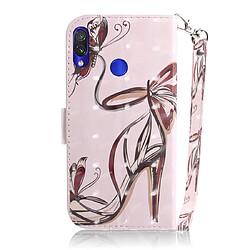 Avis Wewoo Coque Fashion Étui en cuir à rabat avec dessin couleur 3D et fentes pour cartes et porte-cartes Redmi Note 7 talons aiguilles