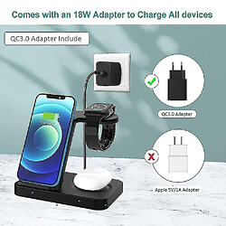 Acheter Universal Chargeur YYH-Induction 15W - 3 en 1 Chargeur sans fil rapide compatible avec Apple Watch 5/4/3/2/1 AirPords