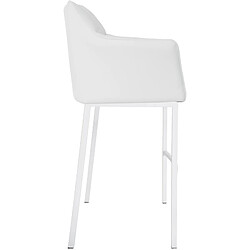 Acheter Non Tabouret de bar Damaso avec structure 4 pieds blanc