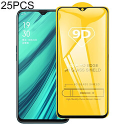 Wewoo Film de verre trempé de plein écran de 25 PCS 9D collé pour OPPO Realme 3 Pro