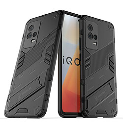 Coque en TPU anti-choc avec béquille noir pour votre Vivo iQOO 8