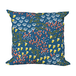 JARDIN PRIVÉ Coussin décoratif en tissu imprimé Eveil 40 x 40 cm.