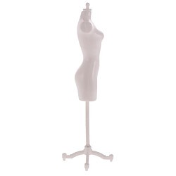 2pcs Porte-manteau Modèle Porte-vêtements Mannequin Buste de Couture Support Display pour Poupées Dolls pas cher