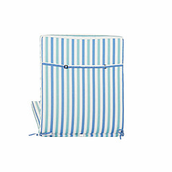 Coussin DKD Home Decor Hamacs Rayures Blanc Bleu ciel (190 x 60 x 5 cm)