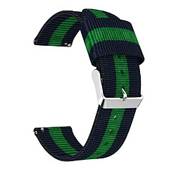 Bracelet en PU sangle de remplacement réglable, largeur : 20mm bleu/vert pour votre Samsung Galaxy Watch 42mm