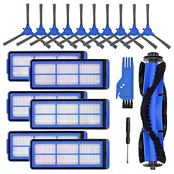 Pièces de rechange AD compatibles pour Eufy 11S Max, 15C Max, 30C Max, G30, G10, aspirateur, 10 brosses latérales, 1 brosse à rouleau