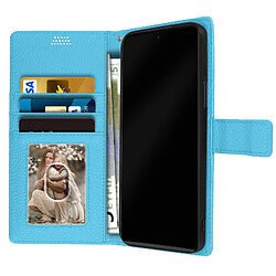 Acheter Avizar Housse Motorola Edge 30 Pro Clapet Portefeuille Stand Vidéo bleu