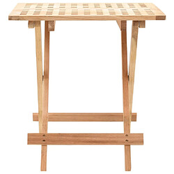 Acheter Maison Chic Table d'appoint | Table Basse pliante 50 x 50 x 49 cm Bois de noyer massif -GKD92418