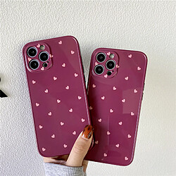 GUPBOO Étui pour iPhone11ProMax Bean Paste Love Coque de téléphone en silicone rétro