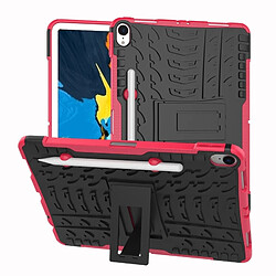 Wewoo Coque Renforcée antichoc TPU + PC pour iPad Pro 11 pouces 2018 avec support et fente stylo rose