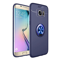 Wewoo Coque TPU antichoc pour Galaxy S7 Edge, avec support (Bleu)