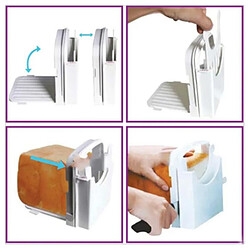 Pliable Pain Slicer Guide Pain de Coupe, Taille Réglable, Pain Bagel Pain Sandwich Cutter Trancheuse pour La Maison de Boulangerie