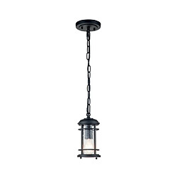 Elstead Lighting Suspension extérieur Feiss Aluminium,acier,verre grainé transparent Noir texturé Matériau : Aluminium,acier,verre grainé transparent Coloris : Noir texturé Nombre d'ampoules : 1 Type d'ampoule : E27 Puissance max par ampoule (W) : 60 Ampoules incluses : Non IP :