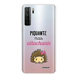 Coque Huawei P40 Lite 5G souple transparente piquante mais attachante Motif Ecriture Tendance Evetane