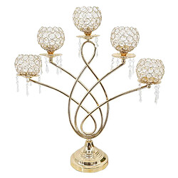 Acheter 5 bras Cristal Photophore Bougeoirs pour Centres de Table, Décor À La Maison, Partie, de Mariage Chandelier, Pendaison de Crémaillère Cadeau