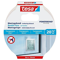 TESA RUBAN DE MONTAGE POUR SURFACES ET VERRE TRANSPARENT, 77741-00000-