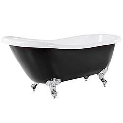 Acheter Beliani Baignoire îlot noire 170 x 76 cm CAYMAN