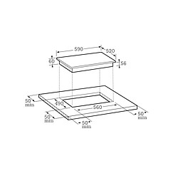 Table de cuisson à induction 60cm 3 feux 7400w noir - SOTI1520B - SCHOLTES