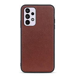 Coque en TPU + cuir véritable marron pour votre Samsung Galaxy A33 5G