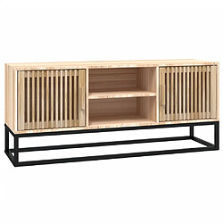 vidaXL Meuble TV 105x30x45 cm bois d'ingénierie et fer