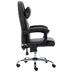 Avis Maison Chic Chaise Gaming | Chaise de bureau Ergonomique Fauteuil de massage Noir Similicuir -GKD70526