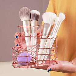 Universal Grille métallique Organisateur de maquillage Porte-brosse de maquillage Clips Éponge de beauté Cosmétique Mélangeur Stockage Crayon Gobelet pas cher