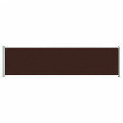 Maison Chic Auvent latéral rétractable de balcon | Store extérieur | Auvent solaire de patio 160x600 cm Marron -GKD76541