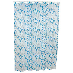 Avis MSV Rideau de douche Polyester CALENDO 180x200cm QUALITÉ PREMIUM Bleu - Anneaux inclus