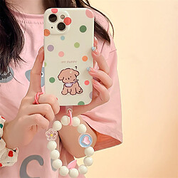 Avis GUPBOO Étui pour iPhone13ProMax Polka Dot Point d'interrogation Puppy Fun Phone Case Bead Chain Women