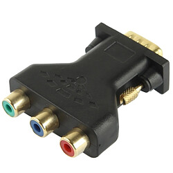 Wewoo Adaptateur femelle VGA 15 broches vers 3 composants RCA