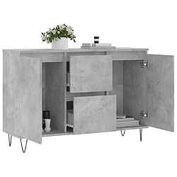 Acheter Maison Chic Buffet Gris Béton 3 Portes