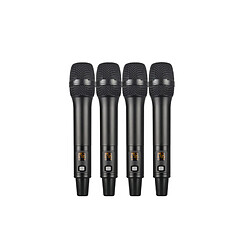 INF Microphone sans fil professionnel en 4 packs avec récepteur fixe