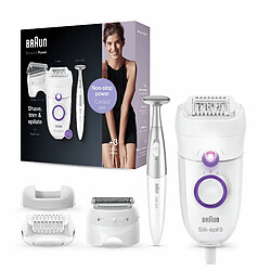 Braun Silk-épil 5 825 Power 28 pince(s) Blanc, Violet