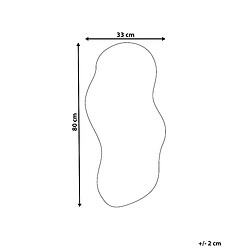 Avis Beliani Miroir AUXERRE 80 cm Argenté