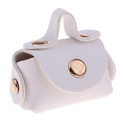 1/6 poupée en cuir PU sac à main sac cartable fourre-tout sac à main pour BJD Doll Accs blanc pas cher