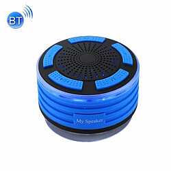 Wewoo Enceinte Bluetooth d'intérieur Mini Portable IPX7 Étanche V4.0 Haut-Parleur Stéréo Lecteur MP3 avec LED Colorée et Ventouse, Micro Intégré, Radio FM, Distance: 10m