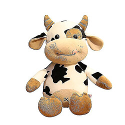 Universal Jouets en peluche douce, animaux en peluche mignon de vache de dessin animé, jouets d'animaux de ferme, cadeaux parfaits pour les enfants,