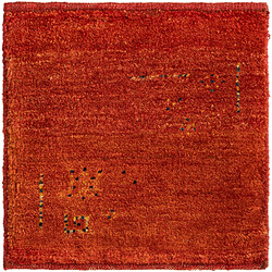 Vidal Tapis de laine 50x45 rouge Gabbeh pas cher