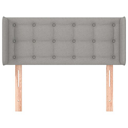 Avis Maison Chic Tête de lit scandinave avec oreilles,meuble de chambre Gris clair 83x16x78/88 cm Tissu -MN24499