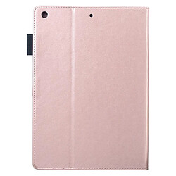 Etui en PU papillon avec support or rose pour votre Apple iPad 10.2 (2019)