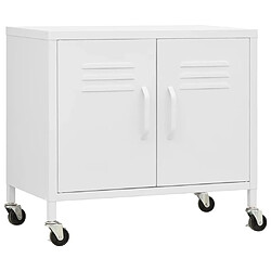 vidaXL Armoire de rangement Blanc 60x35x56 cm Acier