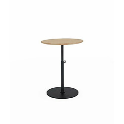 Avis Inside 75 INNOVATION LIVING KIFFA table extensible design diamètre 45 cm plateau chêne naturel