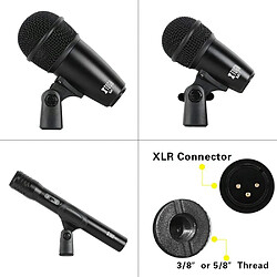 Yonis Kit Microphone Batterie 7 Pièces Haute Qualité pas cher