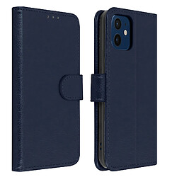 Avizar Étui Apple iPhone 12 / 12 Pro Protection avec Porte-carte Fonction Support bleu