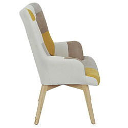 Avis Toilinux Fauteuil Helsinki Patchwork - Jaune